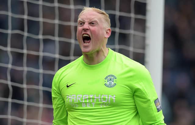 Conrad Logan teased Rangers over Hibs' 3-2 Scottish Cup final win. Picture: SNS