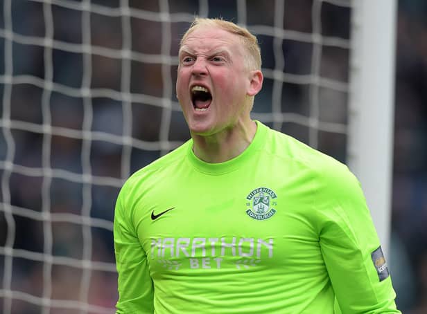 Conrad Logan teased Rangers over Hibs' 3-2 Scottish Cup final win. Picture: SNS