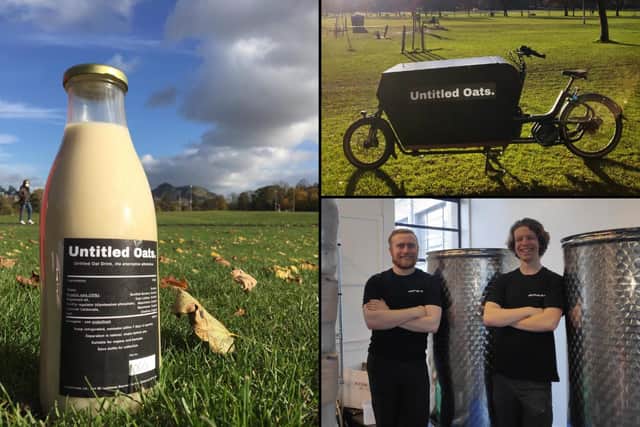Alex and Callum launched Untitled Oats in August last year and have just started a home-delivery service in Edinburgh using an e-cargo bike.