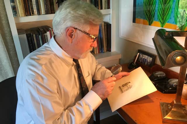 Anthony Kirk, who donated the prints for the John Kay exhibition at Dalkeith Museum.