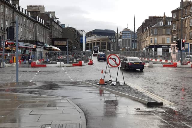 The ‘no left turn’ from Leith Walk into London Road provoked a furious backlash and hundreds of drivers ignored the ban.