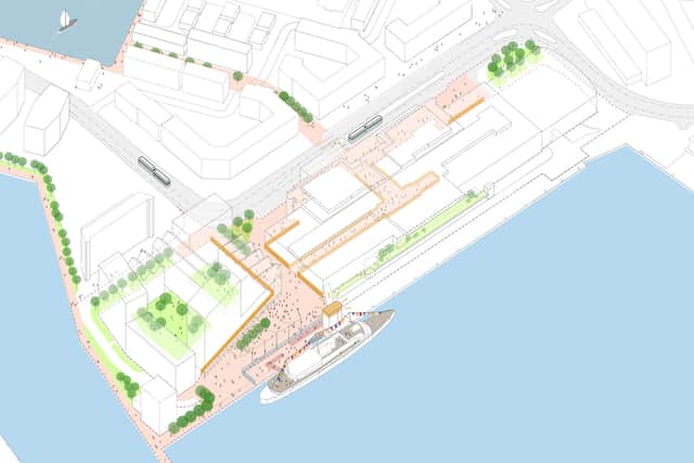 A site diagram of the proposed redevelopment of Ocean Terminal