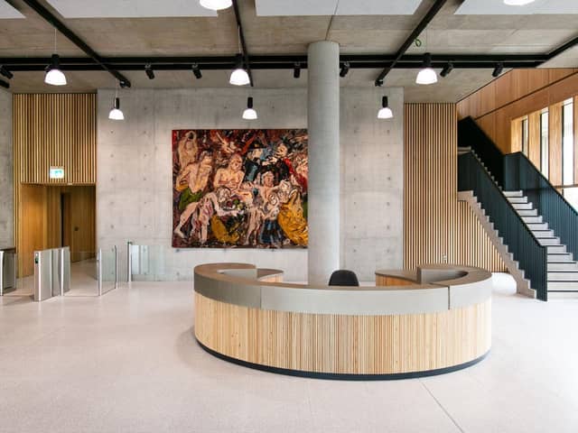 The reception area of the 1 New Park Square office building at Edinburgh Park. Picture: Laurence Winram