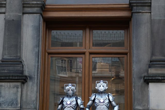 Cybermen patrol the National Museum of Scotland. Image: Stewart Attwood