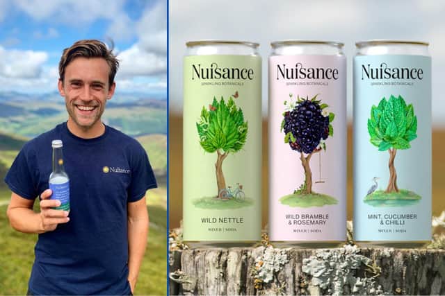 Hugo Morrissey, founder of Nuisance drinks and his new soda mixer range picture: Nuisance