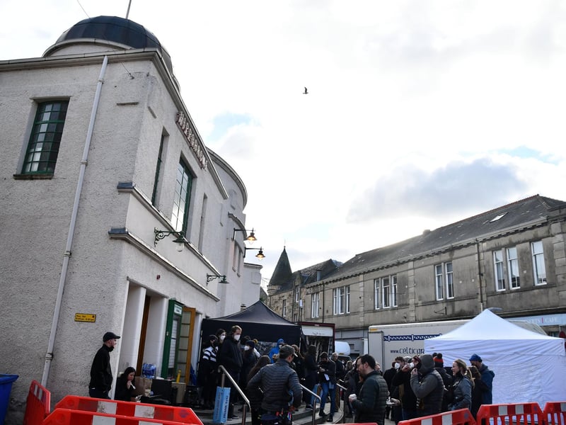 Day one of filming in Bo'ness.