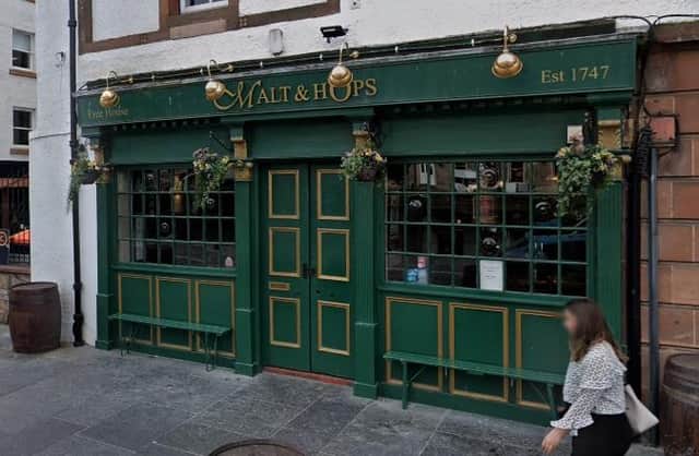 The historic Malt & Hops pub on The Shore