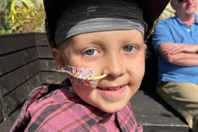 Eight-year-old Rudi Abbot has a grade 4 brain tumour