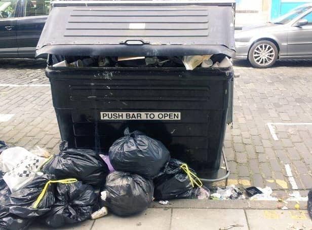 Overflowing bins and rubbish dumped alongside them are among the issues the council is being urged to address.
