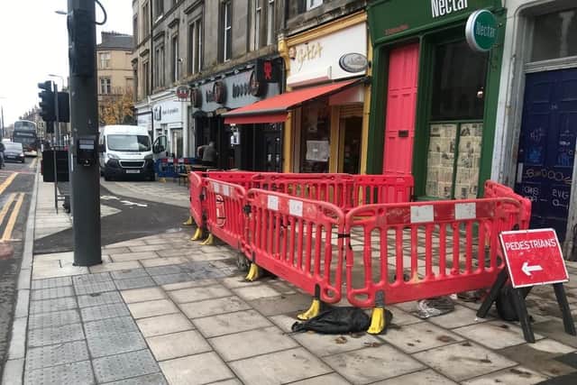 Pavement parking on Leith Walk