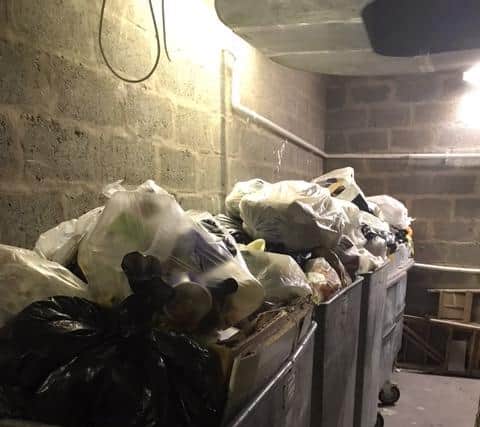 Fears rubbish in the Cockburn street bin store is a hazard