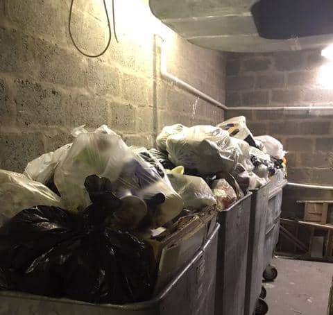 Fears rubbish in the Cockburn street bin store is a hazard