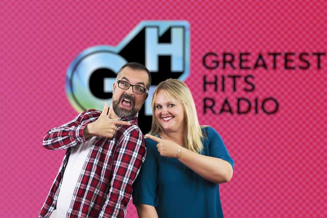 Ewen Cameron and Cat Harvey will continue hosting the breakfast show as Scotland’s first nationwide commercial radio station launches on April 3.