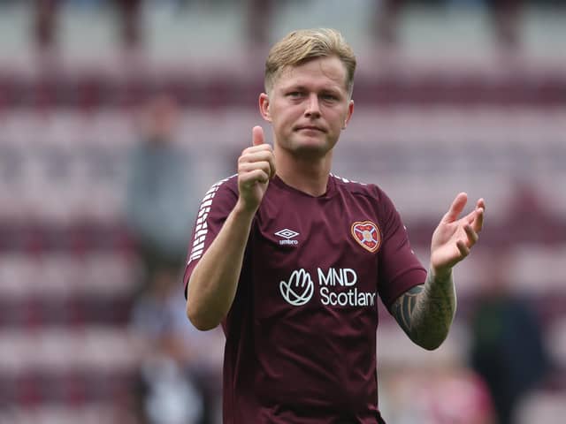 Hearts defender Frankie Kent after featuring in the friendly match against Leeds United. Picture: SNS