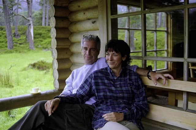 Ghislaine Maxwell with Jeffrey Epstein. (Photo credit: US Department of Justice/PA Wire)