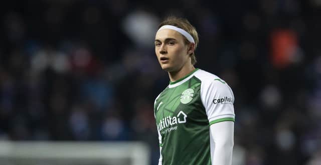Hibs striker Elias Melkersen was sold to Strømsgodset for £1.2m.  
