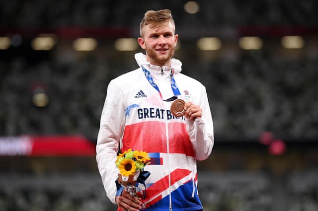 Josh Kerr won 1,500m bronze at the Tokyo Olympics last year and has his sighs set on the World Championship this summer. Picture: Matthias Hangst/Getty