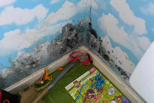 The mother-of-two said the mould has been a problem for over a year, but the issue has escalated in the last six months picture: supplied