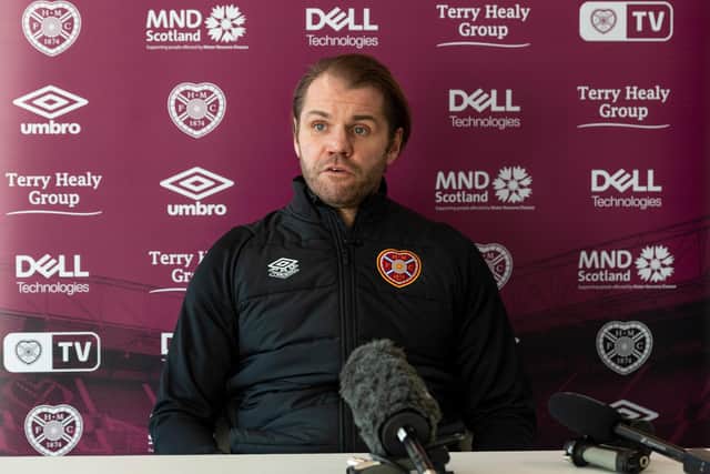 Hearts manager Robbie Neilson speaks ahead of the club's match against St Johnstone.
