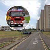 Fire crews were called to a kitchen fire within a tower block on Edinburgh's Craigour Place.