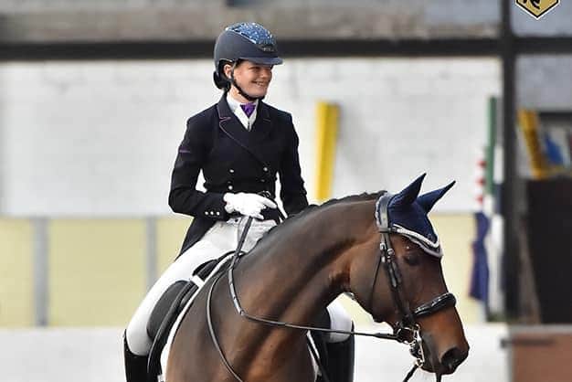 Shona riding Solly in one of the many events they competed in together over the last four years.