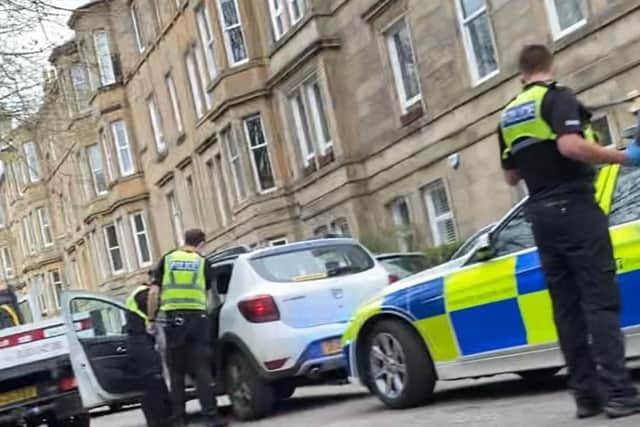 Police respond to ongoing incident in Gosford Place, Edinburgh.