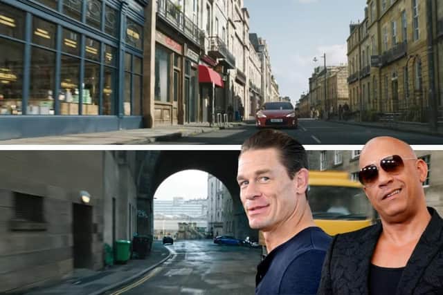 Hollywood star John Cena said it was “fun” to “destroy” Edinburgh while filming scenes for the latest installment in the Fast & Furious film franchise.