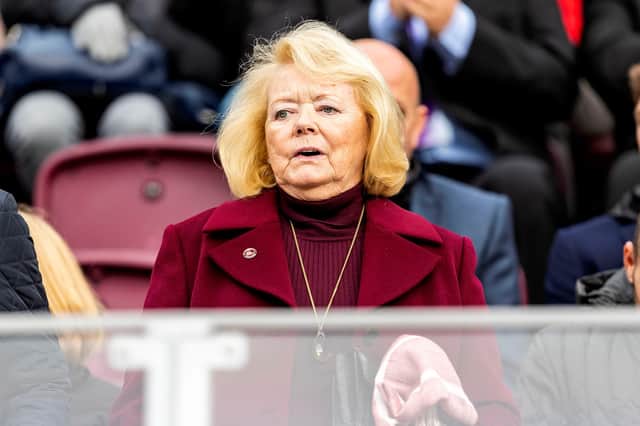 Hearts owner Ann Budge is working on a league reconstruction plan.