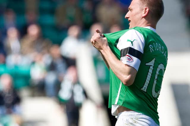 Derek Riordan is one of Hibs' most talented youth products in the club's history. Picture: SNS