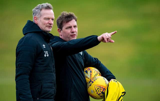 Hearts manager Daniel Stendel and his assistant Jorg Sievers must enter quarantine when they return to the UK.
