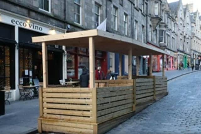 The temporary structures in Cockburn Street will be allowed to stay in place until October.