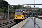 The train approaching Waverley station during the incident. Picture: Peter Fitton.