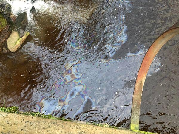 Picture of the River Esk pollution in Musselburgh (Photo: Shona McIntosh).