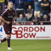 Hearts defender Nathaniel Atkinson will be missing for at least a couple of months due to an ankle injury. Pic: SNS