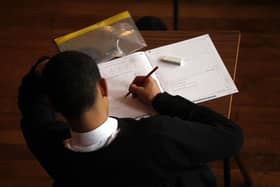 A teenager taking a exam. Picture: David Davies/PA Wire