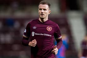 Hearts midfielder Andy Halliday is improving with each match.