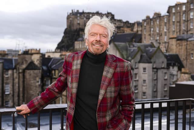 Sir Richard Branson officially launched the Virgin Hotels Edinburgh developent the Scottish capital’s Old Town. Picture: Euan Cherry