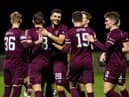 Hearts players are competing for places ahead of the match with Ayr United.