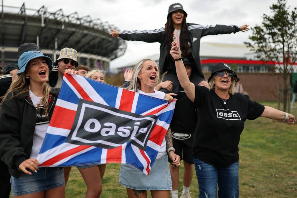 Fans were thrilled to have three chances to see Oasis in Edinburgh last month (Picture: Jeff J Mitchell/Getty Images)