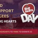 The annual Big Hearts Day takes place at Tynecastle for the game against Livingston. Picture: SNS