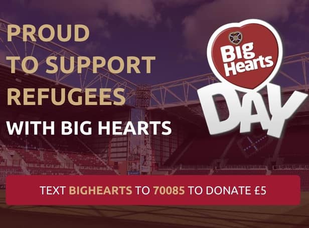 The annual Big Hearts Day takes place at Tynecastle for the game against Livingston. Picture: SNS
