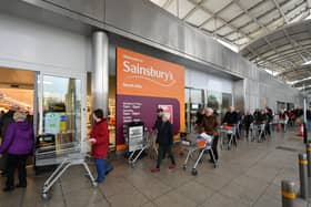 In the 16 weeks to June 26, Sainsbury's sales were up 1.6 per cent compared with the same period a year ago – which was at the height of the first wave when shelves were stripped bare with panic-buying. Picture: Dan Mullan/Getty Images