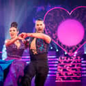 Kym Marsh and Graziano Di Prima during the live show of Strictly Come Dancing