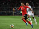 Lee Seung-woo in action for South Korea during an international friendly match against Costa Rica in 2018. Picture: SNS