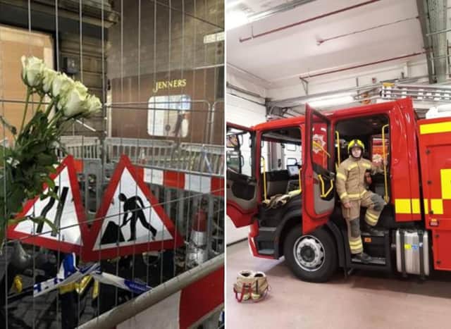 Edinburgh Jenners fire: Owners of Jenners building pay tribute to firefighter Barry Martin
