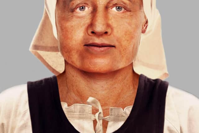 The face of a Medieval Edinburgh woman recreated by forensic artists