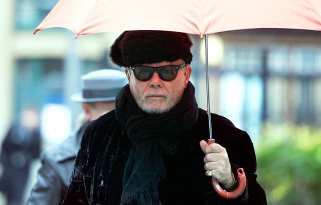 Former pop star Gary Glitter, real name Paul Gadd, arrives at Southwark Crown Court in London, where his trial over historic sex abuse charges dating back to 1970s continues. PRESS ASSOCIATION Photo. Picture date: Thursday February 5, 2015. See PA story COURTS Glitter. Photo credit should read: Anthony Devlin/PA Wire 