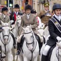 The Princess Royal attends the Riding of the Marches in Edinburgh, an ancient traditional inspection of the town's boundaries to ensure they are secure against encroachment and attack from raiders. The tradition was carried out in the 29 Riding Towns of Scotland. Picture date: Sunday September 14, 2025. PA Photo. The first recorded Edinburgh Riding of the Marches was in 1579, and the Common Land inspection was carried out until 1718. Seventy riders took part in a special riding in 1946 to celebrate the end of the war. The tradition was re-established in 2009. Photo credit should read: Jane Barlow/PA Wire