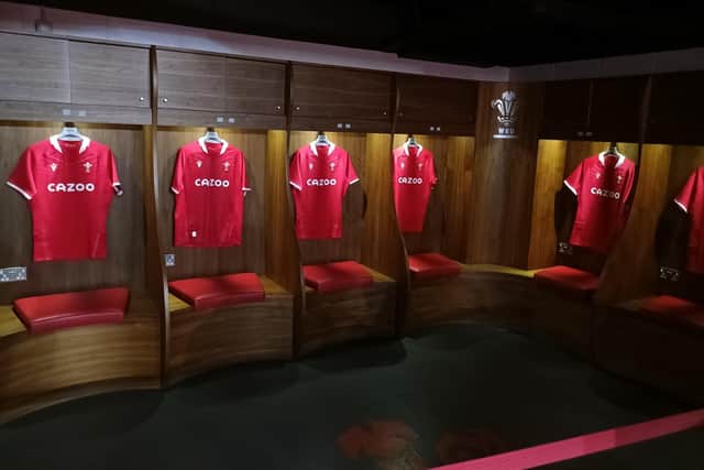 The home side changing rooms