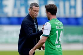 Hibs manager Jack Ross had not wanted to lose Stevie Mallan but said he woud not stand in the way of the midfielder's opportunity to test himself in Turkey. Photo by Mark Scates / SNS Group